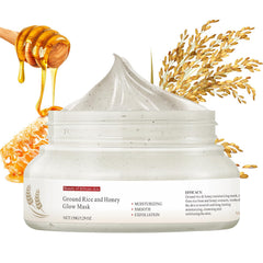 IREV face masks rice-honey-glow-mask-apply: smooth application with a gentle glow boost.