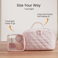 IrisCargo brushes and palettes fit snugly in spacious compartments.