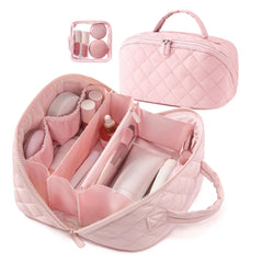 IrisCargo makeup bag layflat 180 opens for quick access to cosmetics.