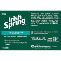 Irish Spring Deep Action scrub bar soap salt inspiration highlights natural exfoliation from Celtic rock salt