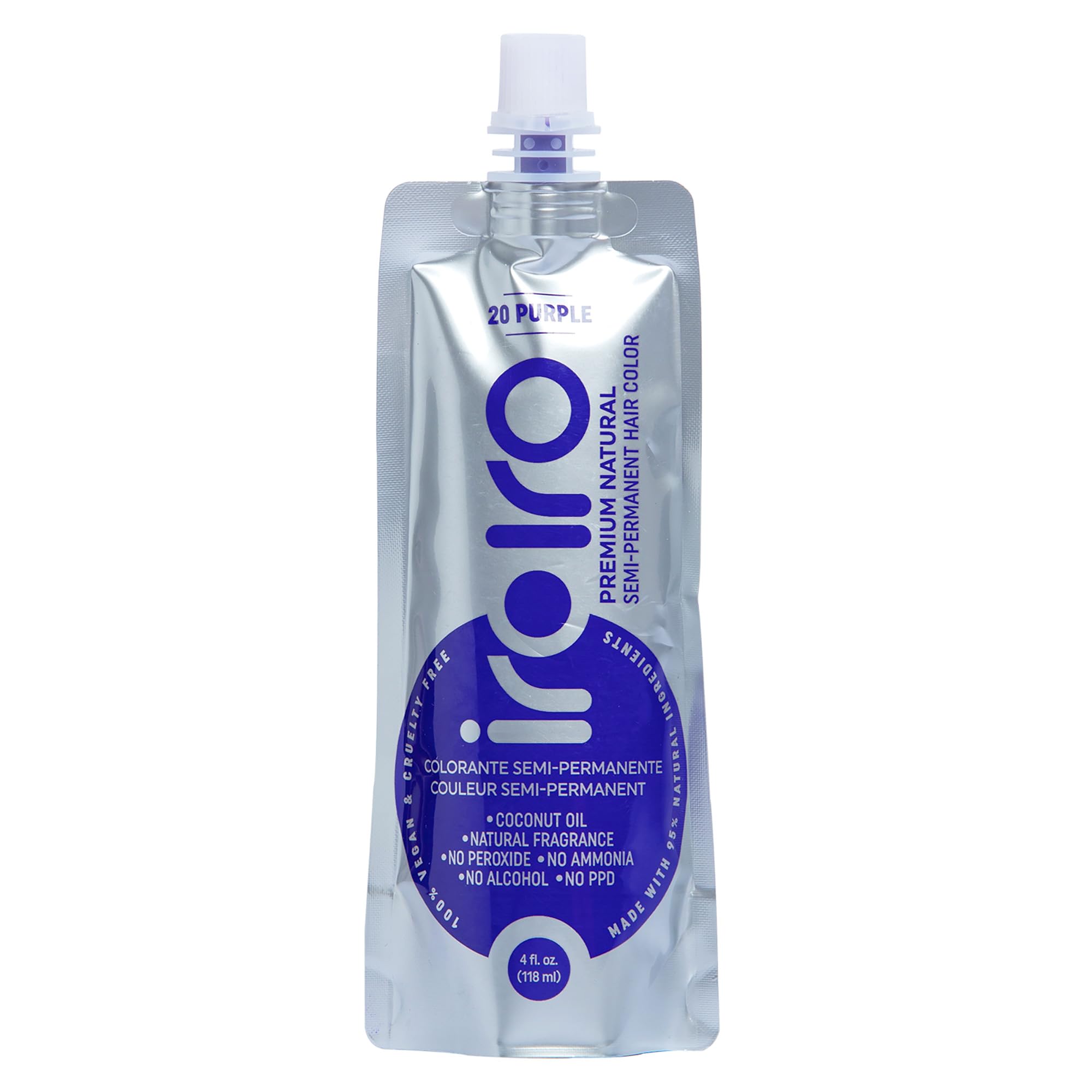 Iroiro 20 Purple premium color pouch for precise application and long-lasting color.