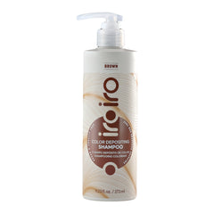 iroiro brown front bottle showing label and brown shade benefits