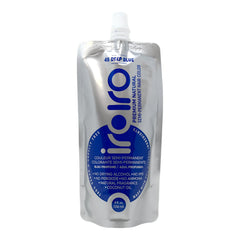IROIRO Deep Blue bottle pour shows vibrant color during application.