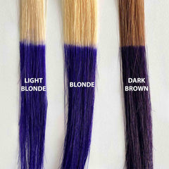 Iroiro hair color result 20 Purple shows vibrant, salon-quality tone.