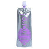 iroiro pastel lavender front pouch showing label and eco-pouch benefit