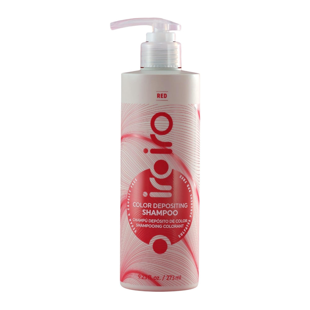iroiro red front packaging showing bottle and label with vibrant color benefit