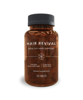 Isagenix Hair Revival bottle front shows a convenient hair-growth supplement for daily support