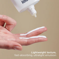 ISDIN Eryfotona Actinica SPF50+ angled shot emphasizes broad spectrum protection.