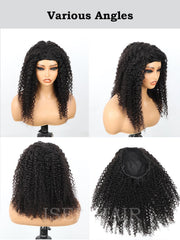 ISEE half wig seamless-clip-ins illustrates natural blend with minimal visible attachment