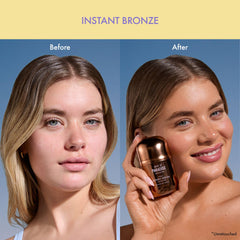 Isle of Paradise Sunny Serum swirl blending for bronzed glow