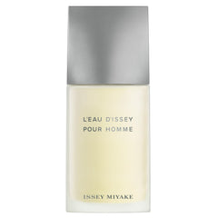 Issey Miyake L'Eau d'Issey Pour Homme bottle front radiating fresh citrus energy.