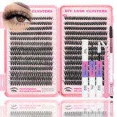 ISTGIFT Lash Clusters Kit setup with tools for easy at-home extensions