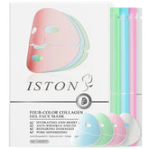 ISTON 4-in-1 Bio-Collagen mask set packaging shows premium all-skin care kit.