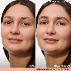 IT Cosmetics Bye Bye Under Eye Concealer Medium Beige swatch shows full coverage.