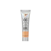 IT Cosmetics CC+ Cream Travel bottle pump offers full coverage with SPF 50+ for on the go skin protection