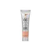 IT Cosmetics CC+ Cream Travel compact application shows portable full-coverage makeup
