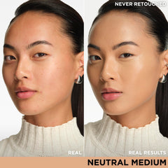 it cosmetics cc+ cream travel swatch on skin showing color correction plus glow.