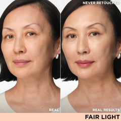 IT Cosmetics CC+ Cream Illumination Fair Light swatches reveal creamy texture and color-correcting potential