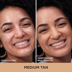 IT Cosmetics CC+ Cream Natural Matte Medium Tan pump shows easy, even application.