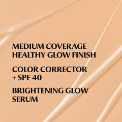 IT Cosmetics CC+ Nude Glow swirls on skin for smooth blending and natural luminous finish.