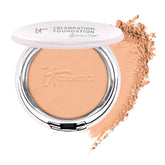IT Cosmetics Celebration Foundation Illumination Tan W compact front view shows radiant full coverage