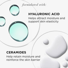 IT Cosmetics Confidence in a Cleanser hyaluronic acid droplets emphasize hydration and plumping