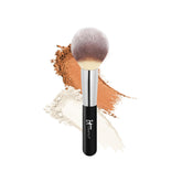 IT Cosmetics Heavenly Luxe Wand Ball Brush head closeup shows dense bristles for even powder pickup