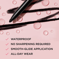 IT Cosmetics Superhero No-Tug Retractable Eyeliner tip closeup demonstrates precise lines and control