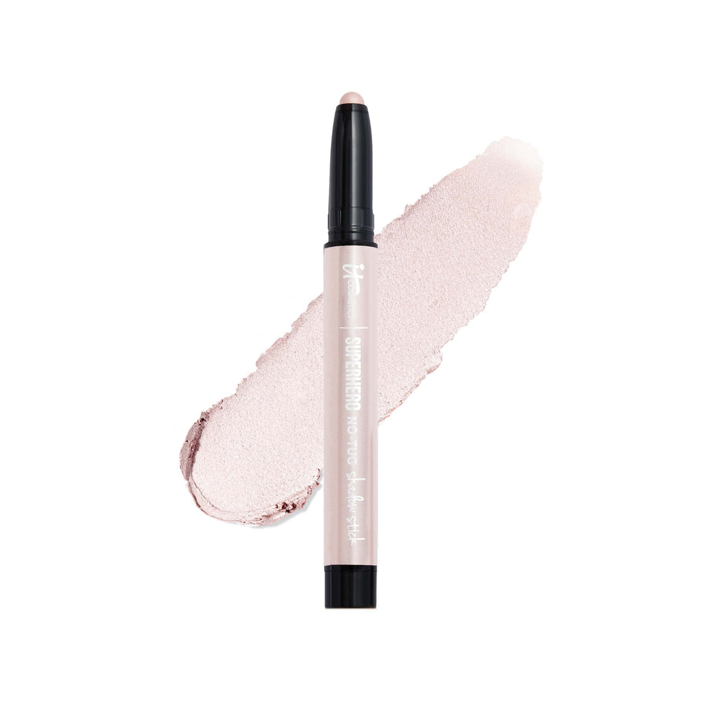IT Cosmetics Superhero shadow stick Passionate Pearl cap close-up for a luxe, long-lasting look