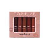 Italia Deluxe Top Five Mousse Matte Lipstick Set packaging for gifting.