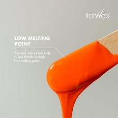 Italwax Top Line Coral wax application demonstrates even spread and control