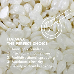 Italwax Top Line Crystal is lightweight and easy to manage for even layer application.