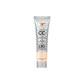 IT Cosmetics CC+ Cream Travel bottle close-up showing creamy texture for even complexion