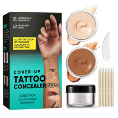 ITECFREELY Tattoo Cover Up Makeup two colors bottle for natural shade matching