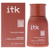 ITK Tri-Acid Toner bottle close-up for gentle exfoliation prep