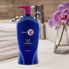 It's a 10 Haircare Miracle Daily Conditioner pump-dispense bottle for easy, mess-free routine