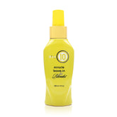 It's a 10 Haircare Miracle Leave-In blondes bottle for detangling and shine.