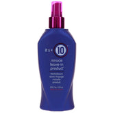 It's a 10 Haircare Miracle Leave-In bottle front delivering frizz control and hydration.