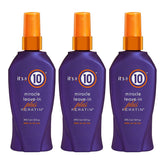 It's a 10 Haircare Miracle Leave-In Conditioner Spray bottle detangles with keratin smoothing shine