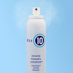 Its A 10 Miracle Blowdry Volumizer 6 Oz packaging is travel-friendly for quick touch-ups.