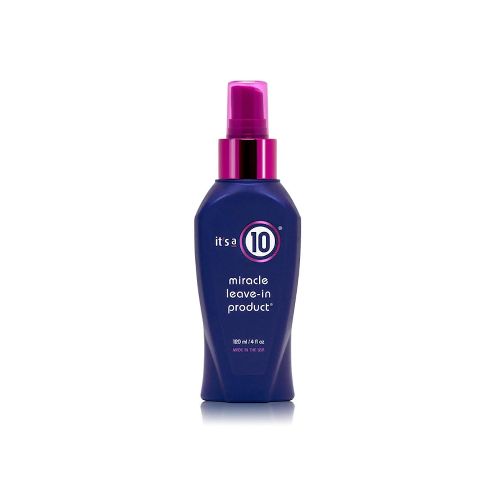It's a 10 Miracle Leave-In bottle shows glossy shine for daily hair repair