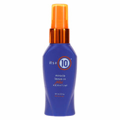 Its A 10 Miracle Leave-In Plus Keratin bottle front view showing detangling and shine