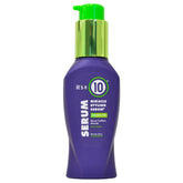 Its A 10 Miracle Serum bottle highlights glossy, frizz-free hair for all styles.