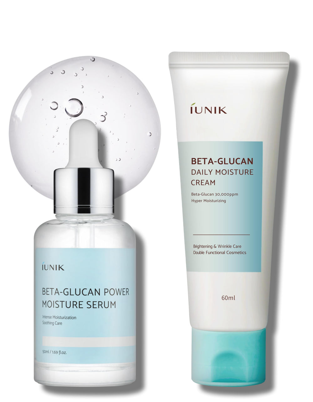 IUNIK Beta-Glucan Daily Moisture Cream packshot highlights deep hydration for daily use