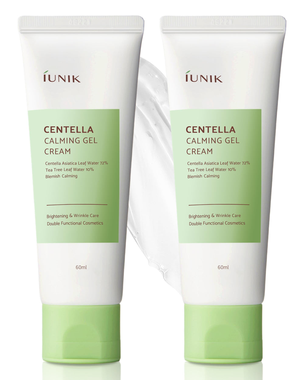 IUNIK Centella 70% bottle close-up showing soothing formulation for calm skin
