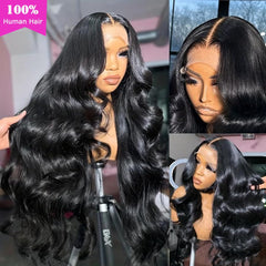 IUPin body-wave wig 13x6 lace-front with seamless scalp appearance