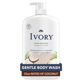 Ivory Body Wash 14-ingredients close-up highlights simple cleansing for sensitive skin