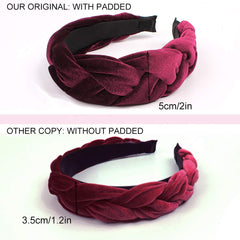 Ivyu headbands velvet cover close-up shows soft edge for all-day comfort.