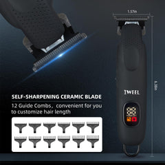 IWEEL Beard Trimmer LCD display indicating battery status