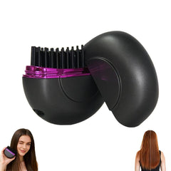 IZRIO Glambrush Mini with ceramic anti-scald coating for safe daily styling